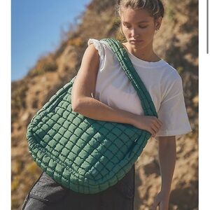 Free People Movement Quilted Carryall- Fuji Jade